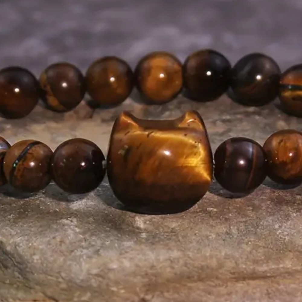 Cat gemstone bracelet - Picture 6 of 6